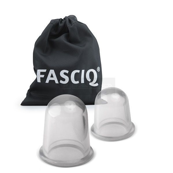 FASCIQ - Cupping siliconen cups 1 x small en 1 x large