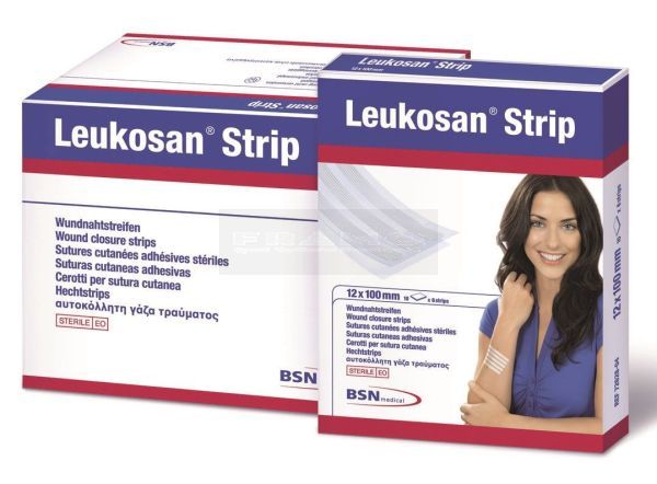 Leukosan hechtstrip 6 mm x 38 mm 10 x vel à 6 stuks en overdoos