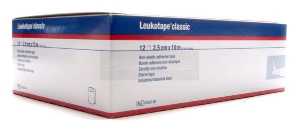 Leukotape-classic-sporttape-2,5cm-10-meter-doos-12-stuks