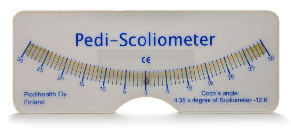 Pedi-Scoliometer om de assymetrie van de rug te meten