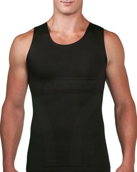 Body Encircled Compression Tanktop zwart voorkant