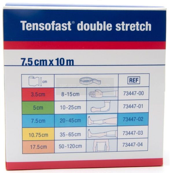 Tensofast double stretch 5 cm x 10 meter groen