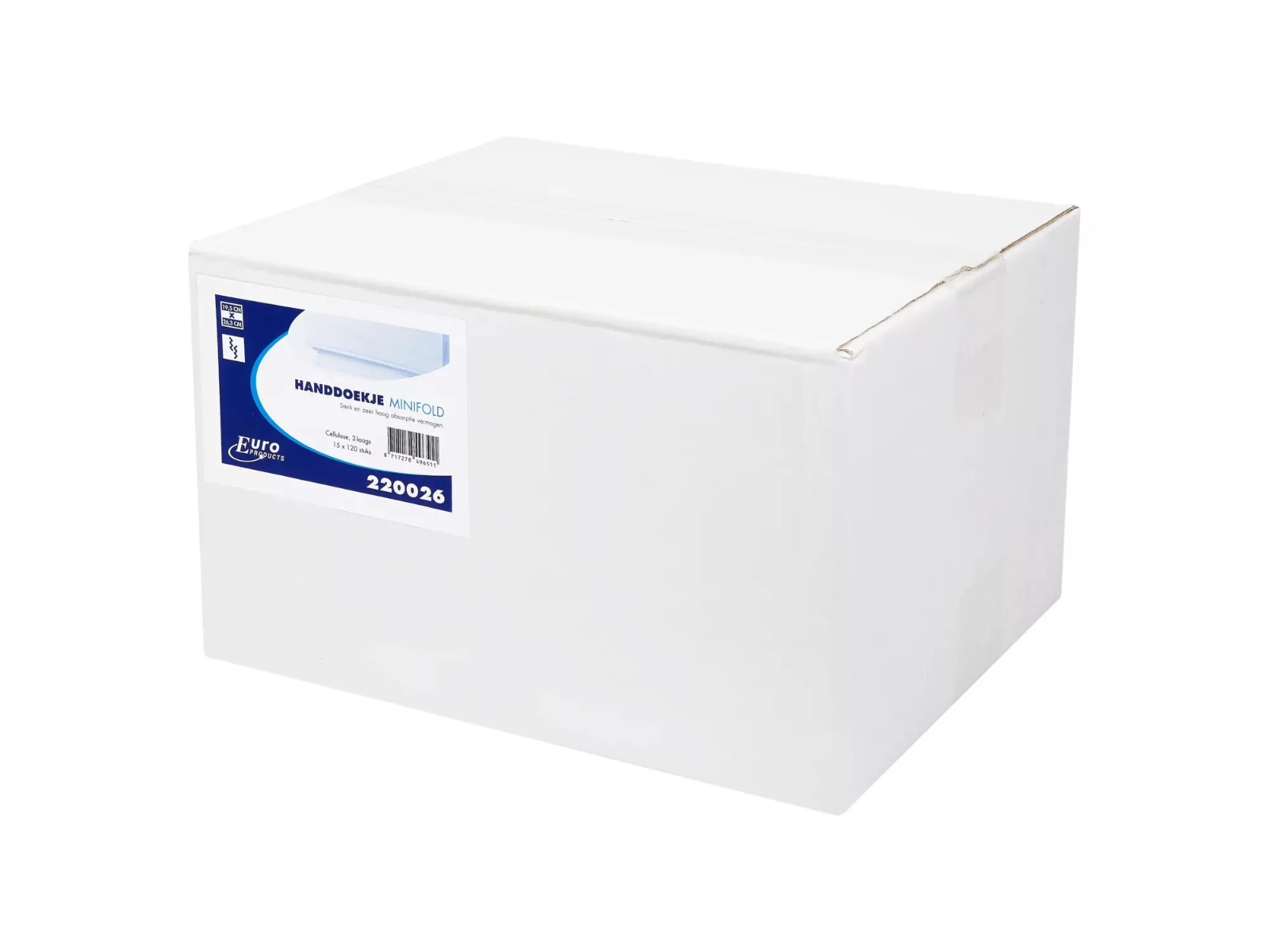 Handdoekpapier 1 laags Minifold, Slimfold doos à 20 x 88 stuks