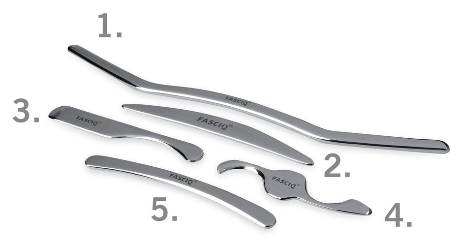 FASCIQ - IASTM Tool set small a 5 stuks