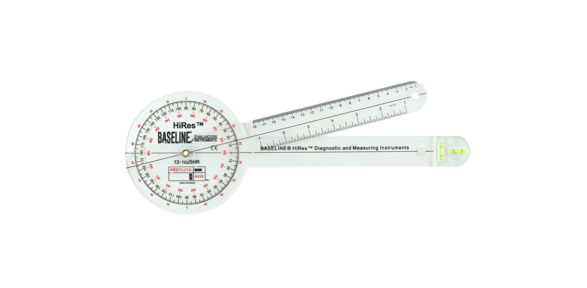 Goniometer 30 cm 0&deg; tot 360&deg; per 1&deg;