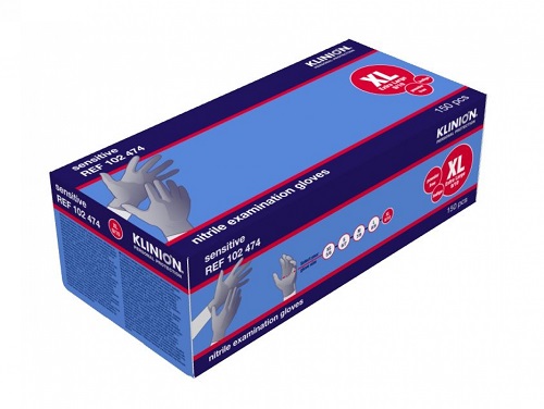 Klinion Nitrile Wegwerp Handschoenen nitril Extra Large Blauw poedervrij