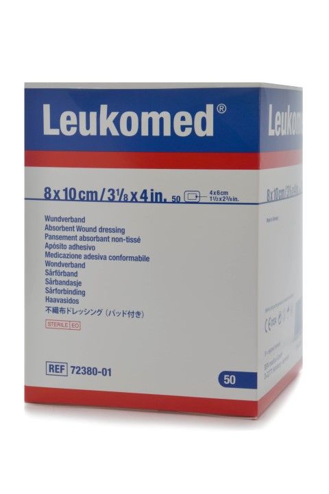 LeukoMed eilandpleister steriel 8 cm x 10 cm doosje