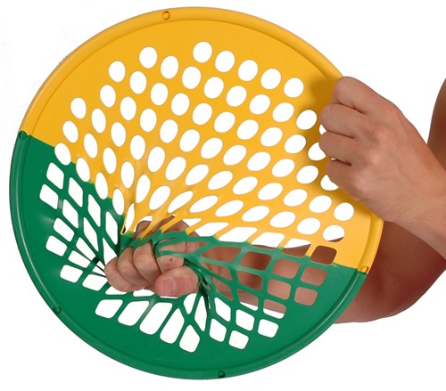 Power-Web Duo Senior Handtrainer Ø 36 cm – Dubbele Weerstand voor Handtherapie geel - groen