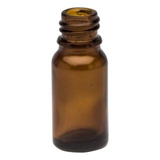 Pipet/druppel flesje bruin glas rond 10 ml zonder dop (leeg)