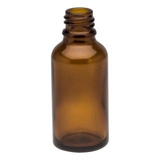 Pipet/druppel flesje bruin glas rond 25 ml zonder dop (leeg)