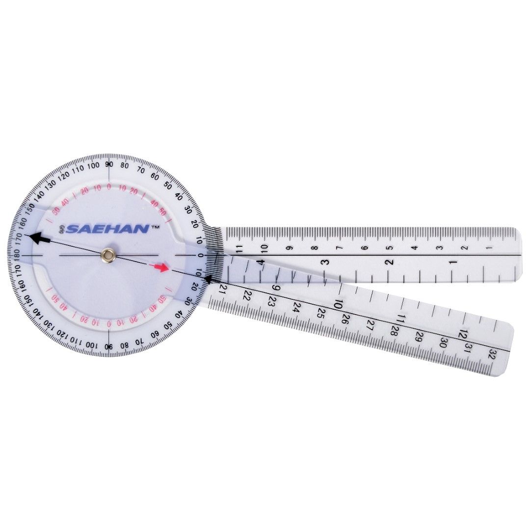 Goniometer-15 cm - gradenboog - fysiotherapie - fysiometer - inclinometer - uitslagmeter