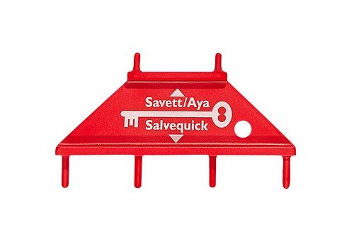 Salvequick Savett Aya Pleisterdispensersleutel – Rood (Los Verkrijgbaar)