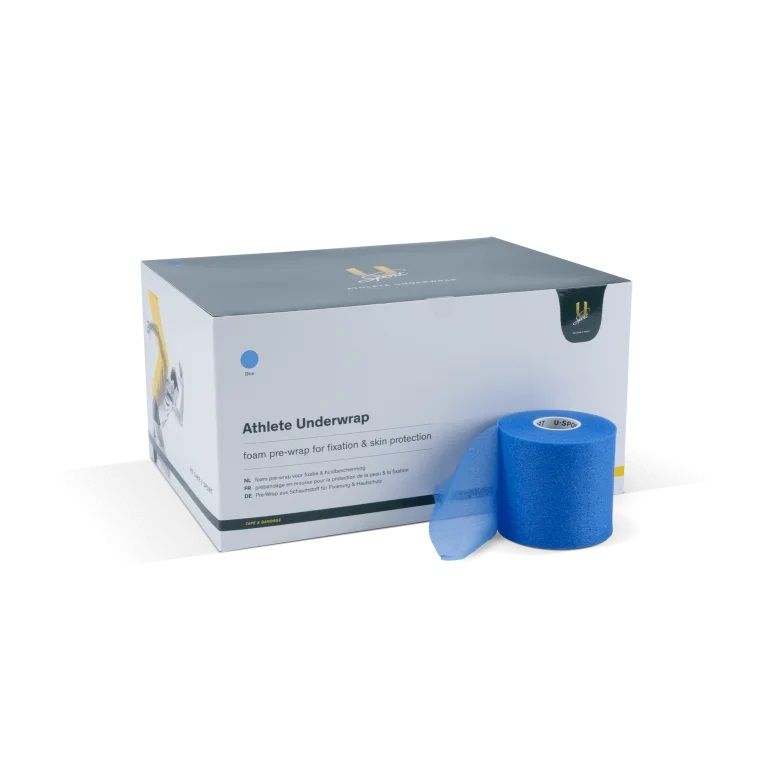 U-Sport Athlete Underwrap blauw 7 cm x 27 m | Doos 24 stuks | FRAMO