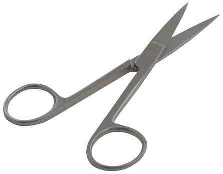 Vellenschaartje gebogen 11 cm rvs uitvoering