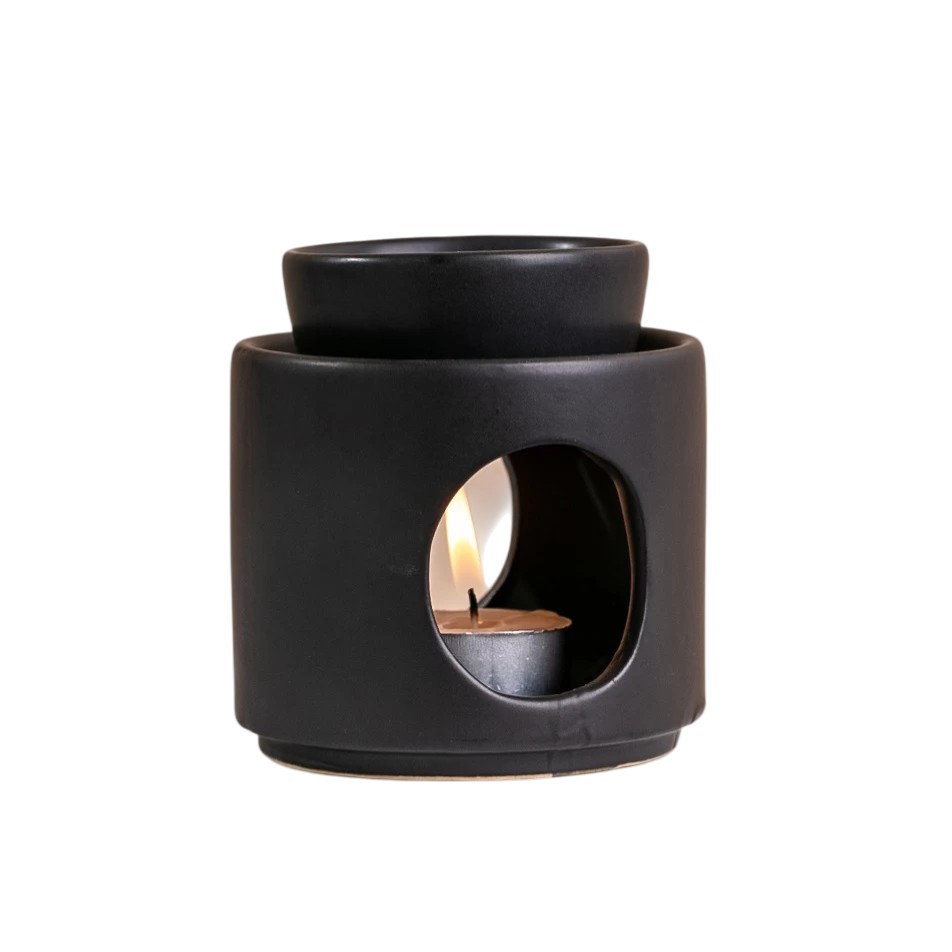Mat zwarte geurbrander voor essentiële olie